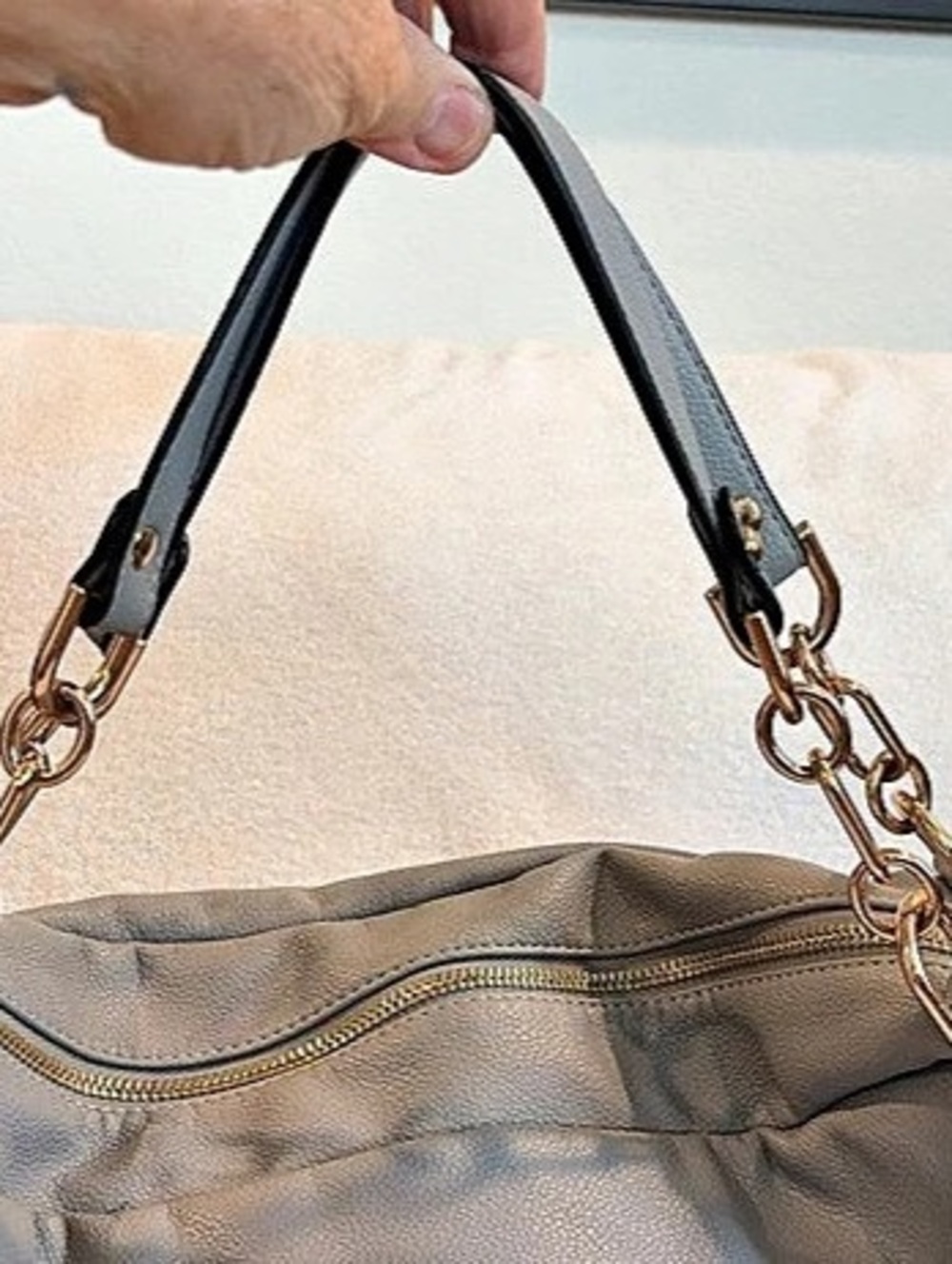Mellow World Sam Satchel Gray Shoulder Bag